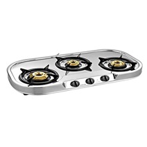 SUNFLAME COOK TOP THREE BURNER STAINLESS STEEL